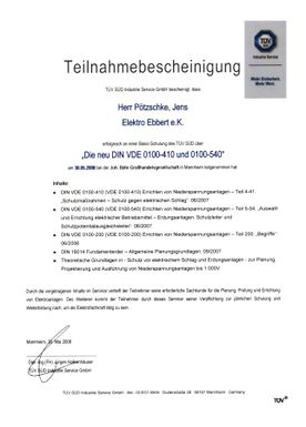 Teilnahme-DINVDE0100-410